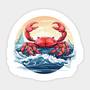 Red Crab Sticker